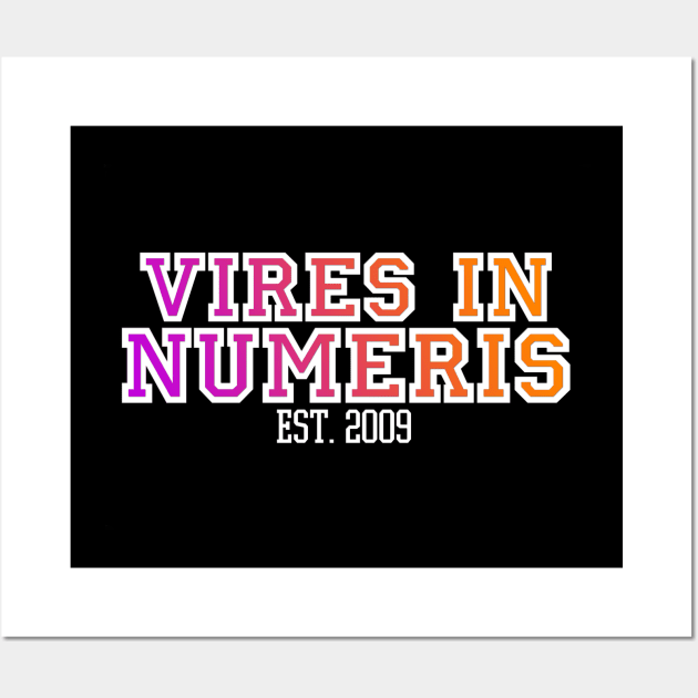 Vires in Numeris Logo Cryptocurrency Bitcoin Ethereum Tshirt Wall Art by felixbunny